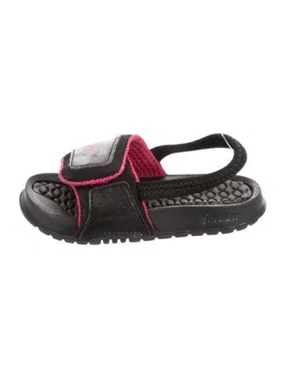 Pre-owned Jordan Babies' Sandals In Black