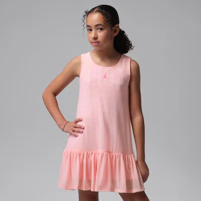Jordan Secret Diary Big Kids' Dri-fit Layered Dress In Pink