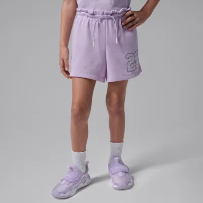 Jordan Kids' Girls' 7-16 Secret Diary Paperbag Shorts In Purple