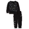 Jordan Toddler Boys "see Me Shine" Crew And Pants 2-piece Set In Black