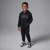 Jordan Babies' "see Me Shine" Toddler 2-piece Pullover Hoodie Set In Black