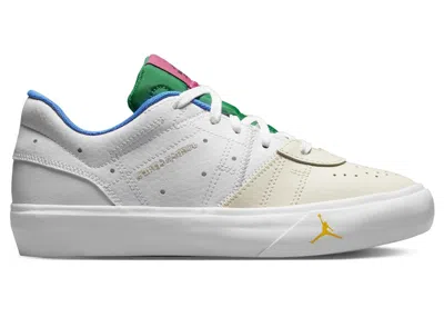 Pre-owned Jordan Series Es Black Sneakers In White/coconut Milk/malachite