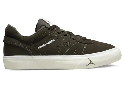 Pre-owned Jordan Series Sail Sneakers In Dark Chocolate/university Red/white