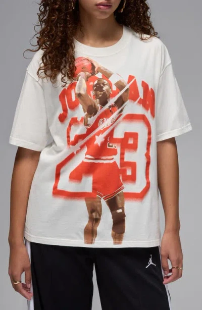 Jordan Shooting Threes Graphic T-shirt In Sail