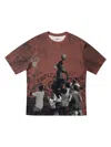 Jordan Short-sleeve Crew-neck T-shirt In Brown
