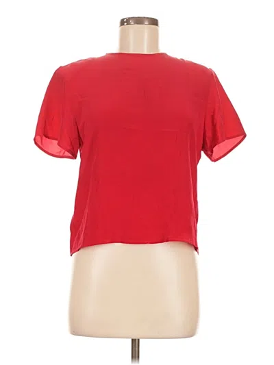 Pre-owned Jordan Short Sleeve Top Red Keyhole Neckline Tops