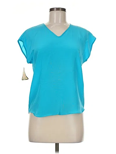 Pre-owned Jordan Short Sleeve Top Teal V-neck Tops