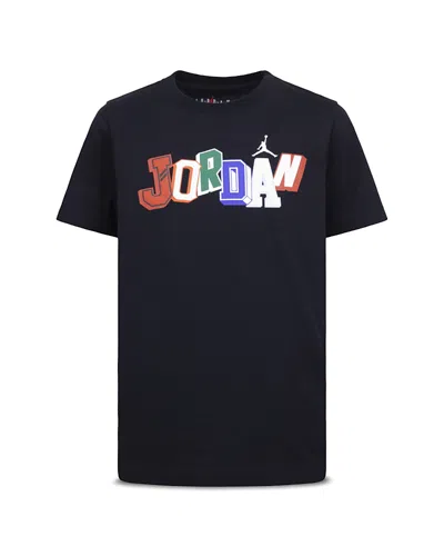 Jordan Signature Short Sleeved Tee - Big Kid In Black