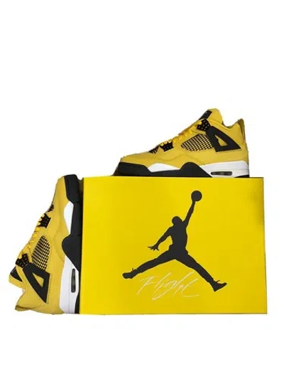 Pre-owned Jordan Size 10 Brand - Air  4 Lightning Retro Tour Yellow White Ct8527-700
