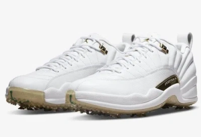 Pre-owned Jordan Size 10.5 Nike Air  12 Xii Golf Shoes 2022 Masters Edition Dm0106-117 In White
