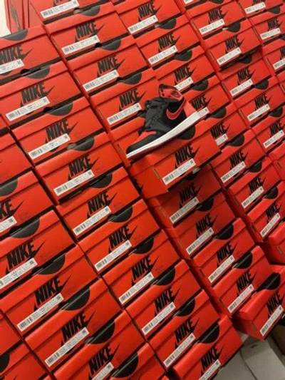 Pre-owned Jordan Size 11.5 -  1 Og High Satin Bred W In Red