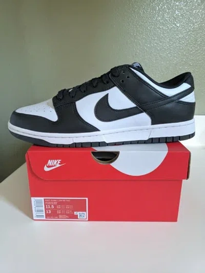 Pre-owned Jordan Size 11.5 Mens Nike Dunk Low Retro Black White Panda Dunks Not Air  1 High