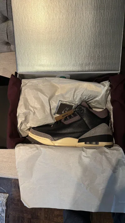 Pre-owned Jordan Size 11w / 9.5m - A Ma Maniére X Air  3 Retro Black Violet Ready To Ship