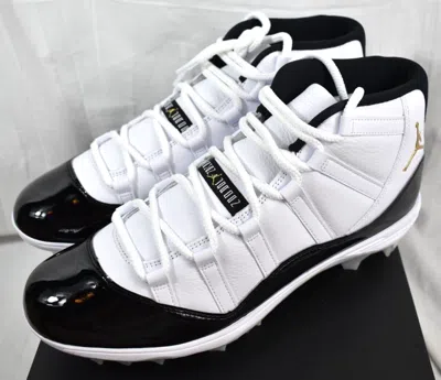 Pre-owned Jordan Size 12 - Men's Nike Air  11 Gratitude Mid Td Football Cleats Fv5374-107 In White