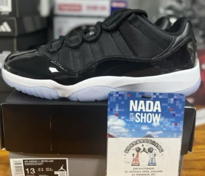 Pre-owned Jordan ??‍?size 13 - Air  11 Retro Low Space Jam??‍? In Black