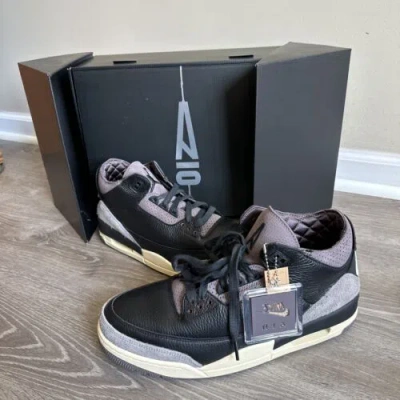 Pre-owned Jordan Size 13.5 - A Ma Maniére X Air  3 Retro Black Violet Ore W