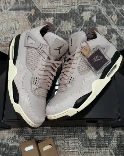 Pre-owned Jordan Size 13.5w / 12m -  4 Retro Og A Ma Maniére While You Were Sleeping In Red