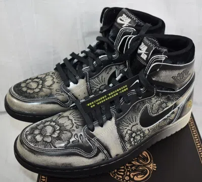 Pre-owned Jordan Size 7-15 - Men's Nike  1 High Zoom Air Cmft 2 Dia De Muertos Fq8155-010 In Black
