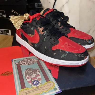 Pre-owned Jordan Size 8 -  1 Low Og Chinese Year Dd223301 Brand In Multicolor