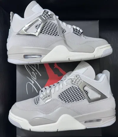 Pre-owned Jordan Size 8.5w & 10w Women -  4 Retro Mid Frozen Moments Aq9129-001 In Gray