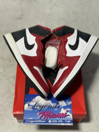 Pre-owned Jordan Size 9 -  1 Retro High Og Satin Red 2020