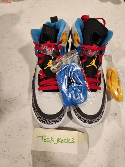 Pre-owned Jordan Size 9.5 -  Spizike Bordeaux 2012 In Gray