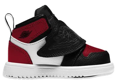 Pre-owned Jordan Sky  1 Bred Toe Sneakers In Black/varsity Red/white