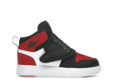 Pre-owned Jordan Sky  1 Bred Toe Sneakers In Black/varsity Red/white In Multi