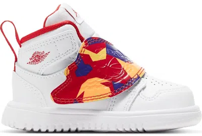 Pre-owned Jordan Sky  1 Sneakers In White/total Orange/university Gold In Multi