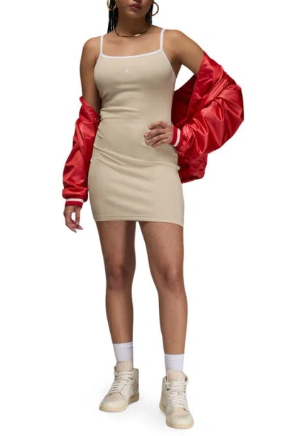 Jordan Slim Minidress In Neutral