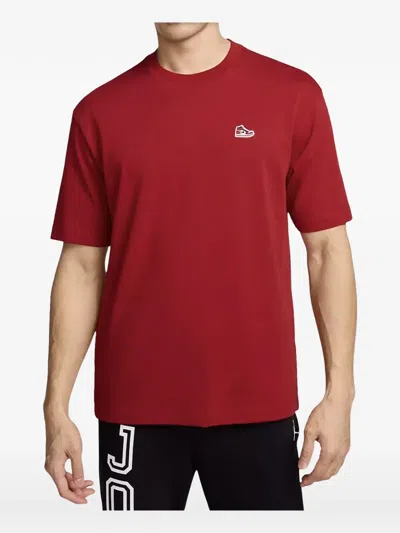 Jordan Sneaker Patch T-shirt In Red