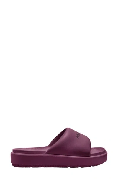 Jordan Sophia Slide Sandal In Bordeaux/ Burgundy Crush/ Pink