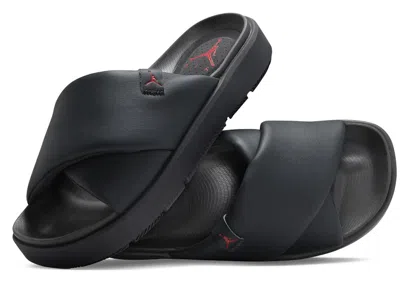 Pre-owned Jordan Sophia (women's) Sneakers In Off Noir/fire Red/black