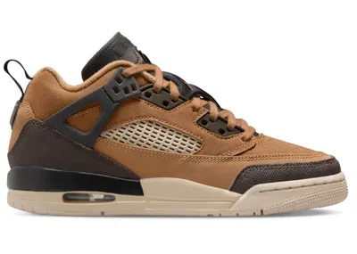 Pre-owned Jordan Spizike Low Baroque Brown Sneakers In Flax/black/sanddrift In Multi