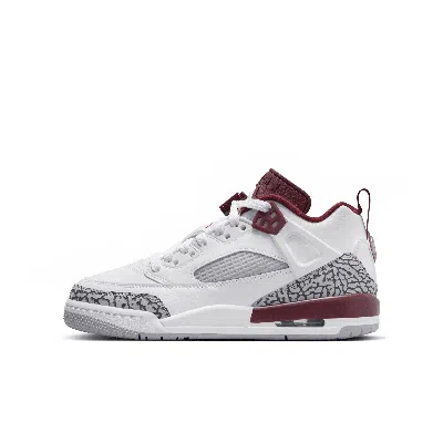 Jordan Spizike Low Big Kids' Shoes In Team Red/white/wolf Gray