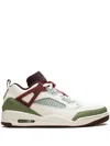 Jordan Mens Sail Metallic Gold Grain Spizike Low Luna New Year Mid-top Leather Trainers In White