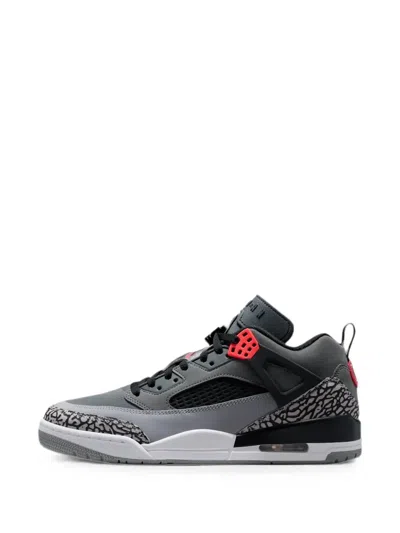 Jordan Spizike Low Elephant-print Sneakers In Gray