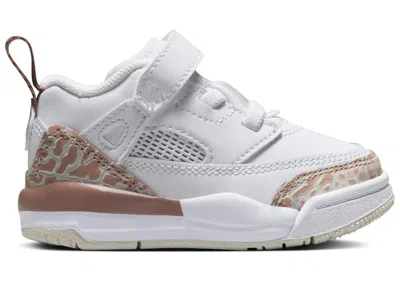 Pre-owned Jordan Spizike Low Pink Oxford Sneakers In White/archaeo Brown/light Bone