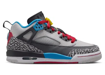 Pre-owned Jordan Spizike Low Se Bordeaux Sneakers In Neutral Grey/surf Blue/dark Shadow