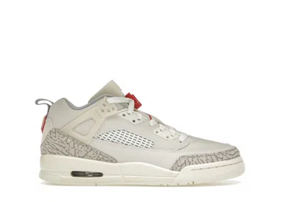 Pre-owned Jordan Spizike Low Sneakers In Sail/university Red/coconut Milk