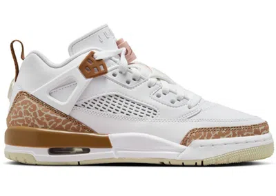Pre-owned Jordan Spizike Low Sneakers In White/archaeo Brown/light Bone In Multi