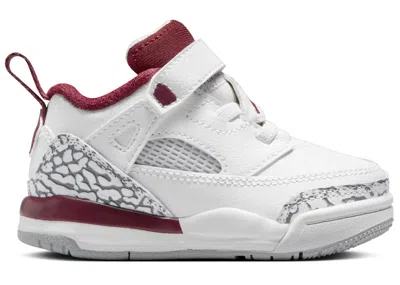 Pre-owned Jordan Spizike Low Team Red Sneakers In White/wolf Grey/anthracite
