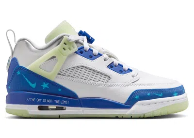 Pre-owned Jordan Spizike Low The Sky Is Not The Limit Sneakers In White/volt Tint/metallic Silver