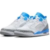 Jordan Spizike Low Top Sneaker In White/carolina/grey