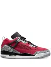 Jordan Nike Spizike Low Top Sneaker In Black/grey/red