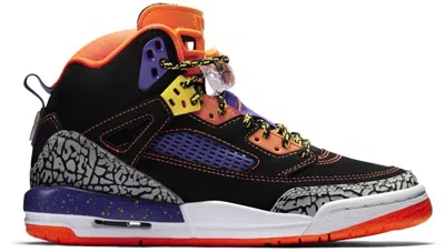 Pre-owned Jordan Spizike Tasmanian Devil Sneakers In Black/bright Crimson/court Purple In Multi