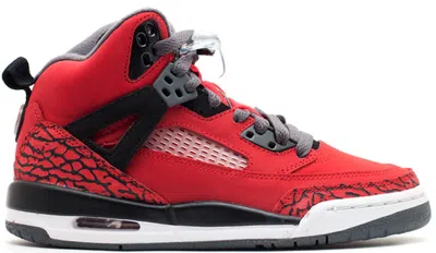 Pre-owned Jordan Spizike Toro Bravo Sneakers In Gym Red/black/dark Grey