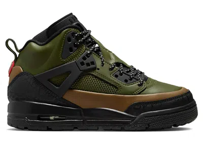 Pre-owned Jordan Spizike Winterized Sneakers In Legion Green/military Brown/university Red