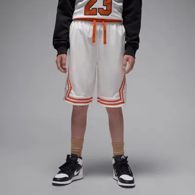 Jordan Sport Big Kids' Dri-fit Diamond Shorts In White