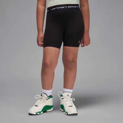 Jordan Sport Dri-fit Little Kids' Bike Shorts In Black